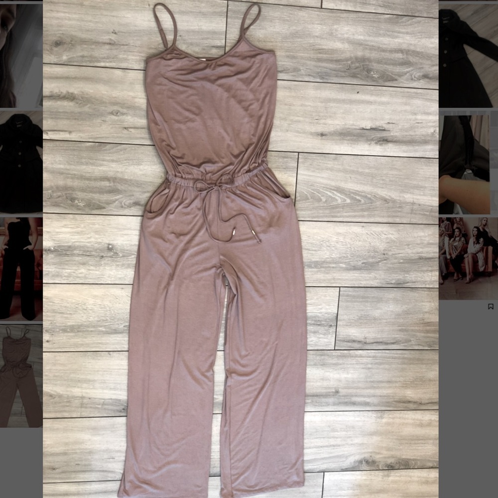Tan/Nude Stretchy Jumpsuit